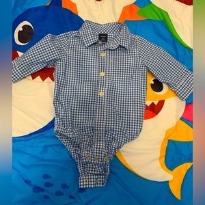 babyGap blue collared shirt